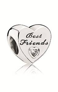 Pandora Best Friends One Heart Charm actual image
