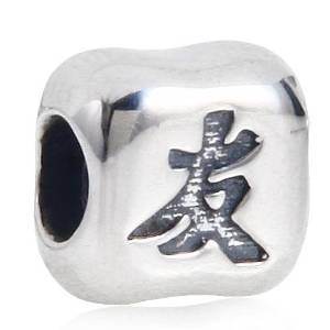 Pandora Friend Chinese Word Cubic Charm actual image