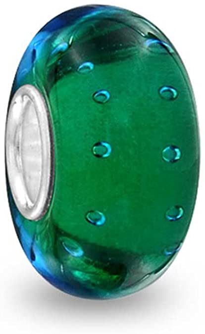 Chamilia Green and Blue Murano Glass Bead