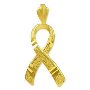 Pandora Awareness Ribbon 14K Gold Charm