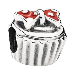 Pandora Fashion Food Cupcake Silver Charm