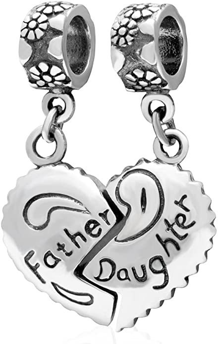 Pandora Fathers Day Theme Father And Daughter Heart Photo Charm