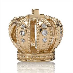 Pandora Golden Diamond Crown Charm