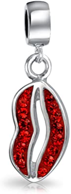 Pandora Red Lips Swarovski Crystals Charm