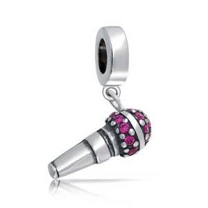 Pandora Silver Microphone Charm