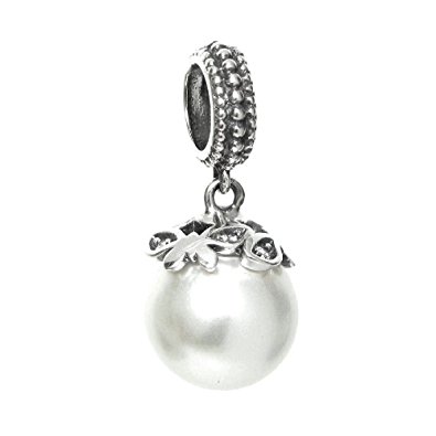 Pandora White Pearl Pendant Charm