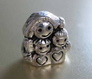 Son and Daughter Pandora Charm